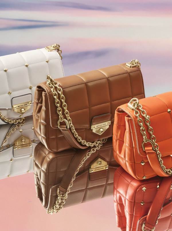 Damske Taška Cez Rameno Michael Kors SoHo Large Quilted Leather Hnede - Kabelky Michael Kors Levně | JLCKU-3148